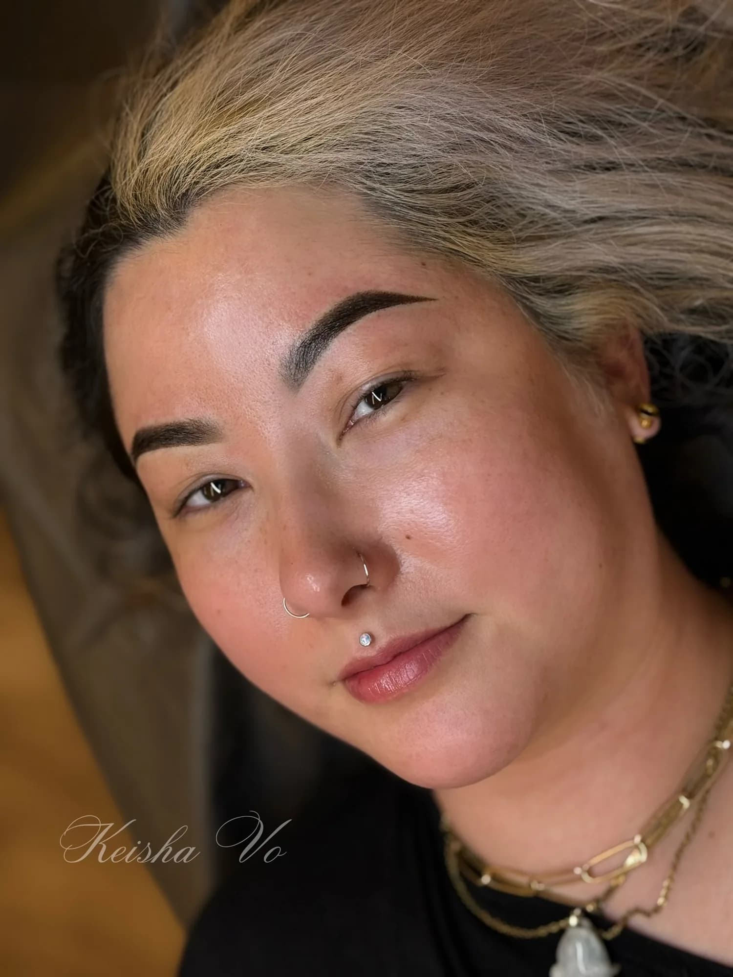 Healed permanent makeup brows by Keisha Vo