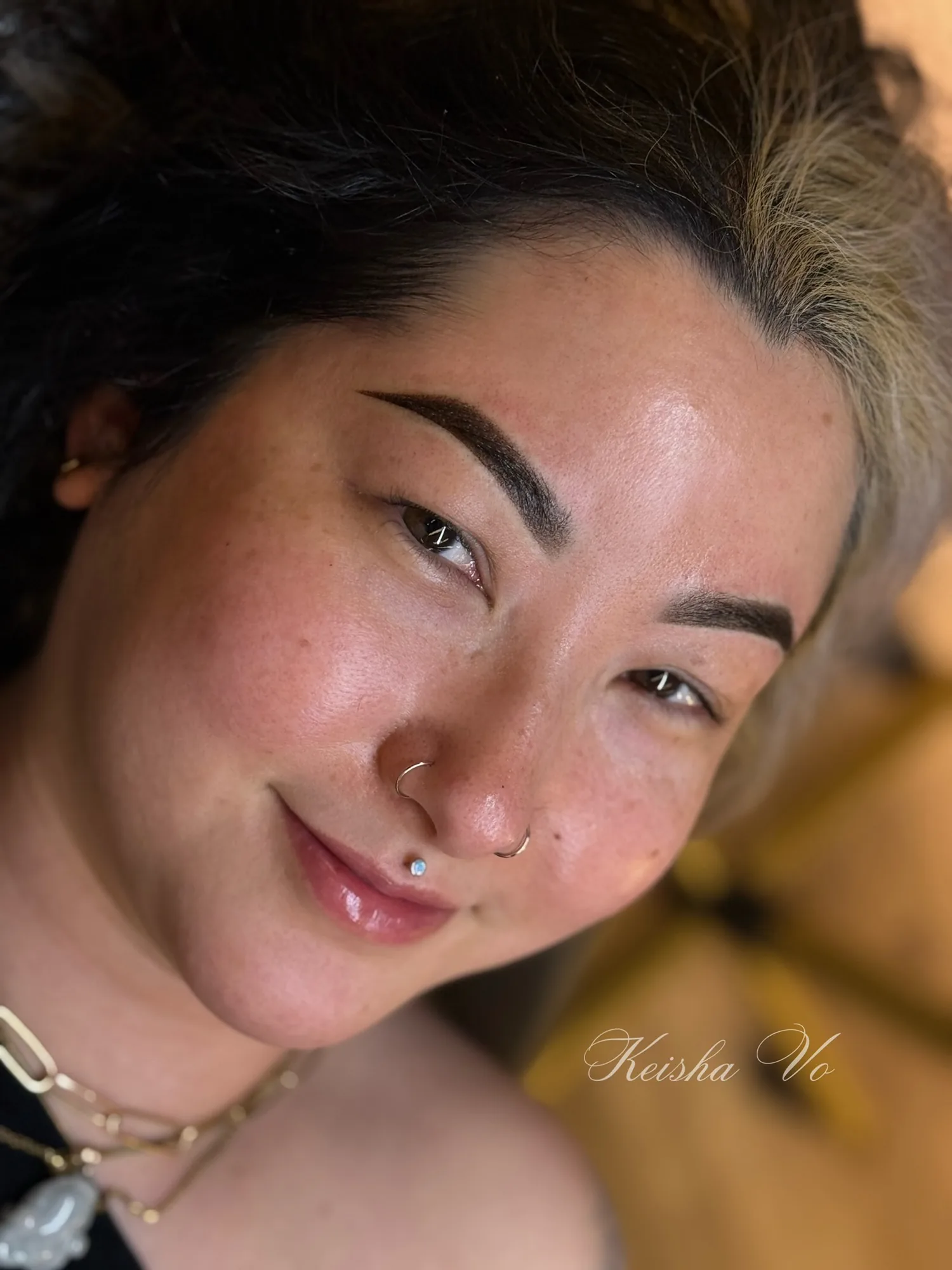 Ombre powder brows by Keisha Vo